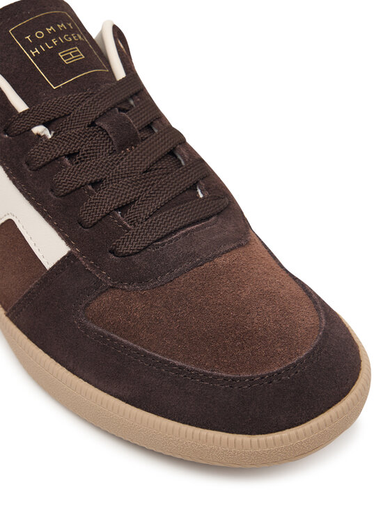Tommy Hilfiger Sneakersy Tommy Hilfiger Th Tribeca Sneaker Suede FW0FW09596 Hnedá