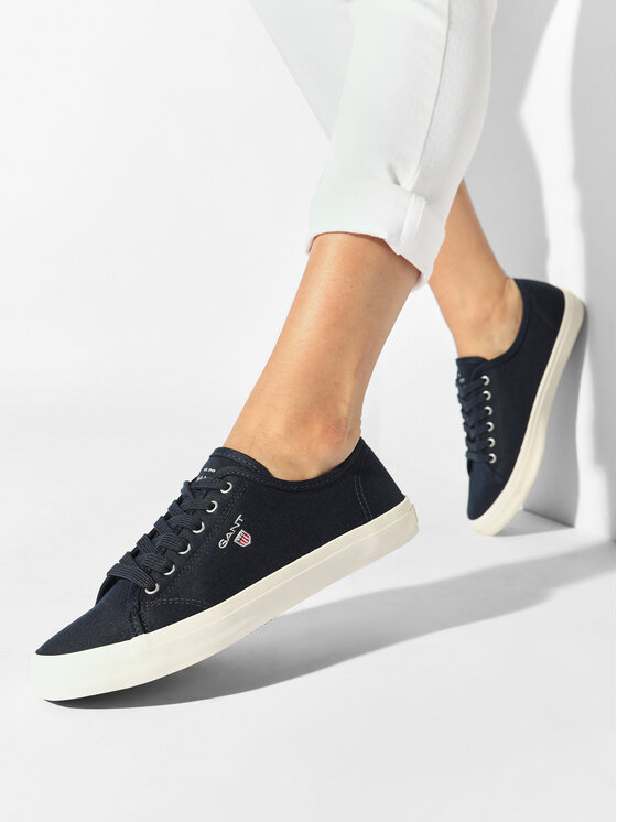 Gant Πάνινα παπούτσια Gant Pillox 26538800 Σκούρο μπλε