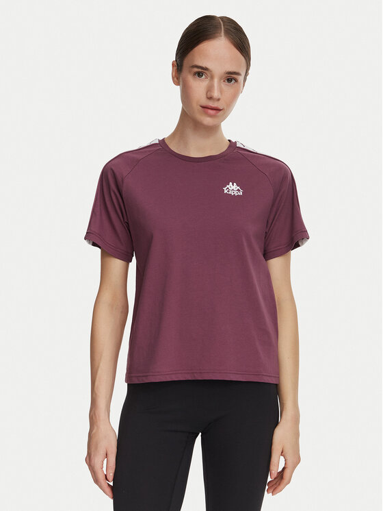 Kappa Kappa Majica 371U6WW Vijolična Regular Fit