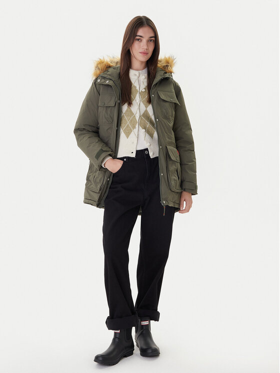 Hunter Hunter Куртка парка Glyder HARW0014252 Зелений Regular Fit