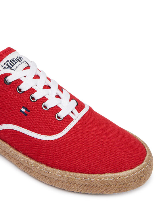 Tommy Hilfiger Espadryle Tommy Hilfiger Th Hi Vulc Core Jutte Canvas FM0FM05872 Czerwony
