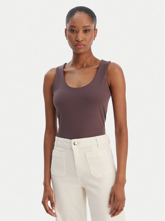 Marella Marella Top Emme by Marella Tiglio 2615941051 Marrone Slim Fit