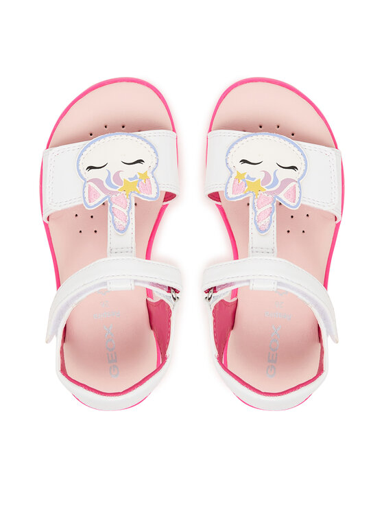 Geox Szandál Geox J Sandal Joyfoot Gir J65P1C 000HH C1441 M Fehér