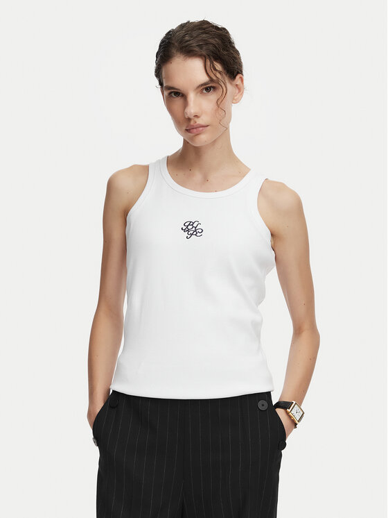 Beverly Hills Polo Club Beverly Hills Polo Club Топ P-SS26W-TK550000 Білий Regular Fit
