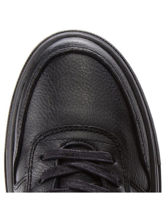Tommy Hilfiger Sneakers Tommy Hilfiger Pebbled Leather Low FM0FM01684 Negru