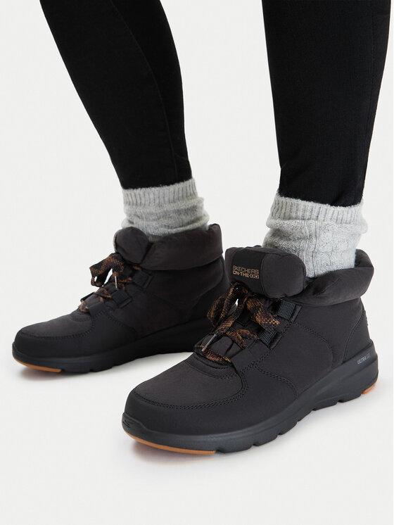 Skechers Gležnjarji Skechers On-The-Go Glacial Ultra - Trend Up 144194/BLK Črna