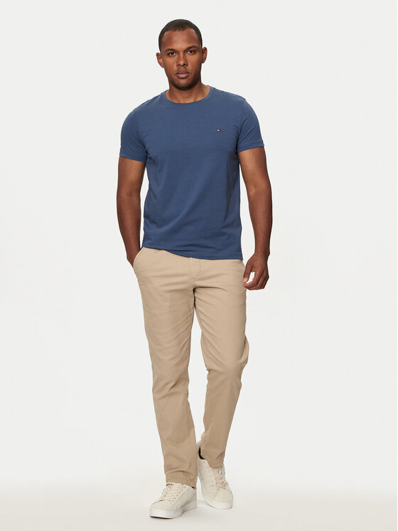 Tommy Hilfiger Tommy Hilfiger Majica MW0MW10800 Modra Slim Fit