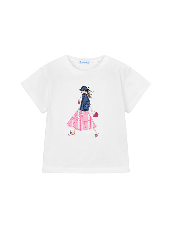 Mayoral Mayoral Camiseta 3011 Blanco Regular Fit