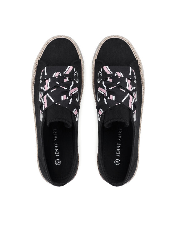 Jenny Fairy Espadrile Jenny Fairy WSK1576-15 Negru