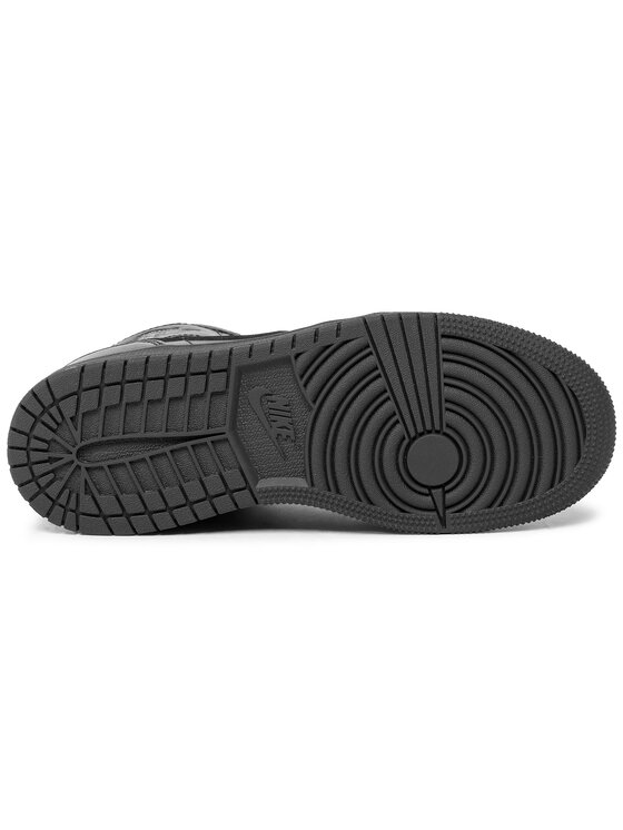 Nike Sneakersy Nike Air Jordan 1 Mid (Gs) 554725 090 Czarny