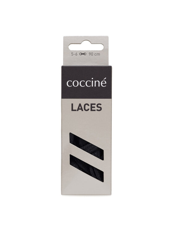 Coccine Šnúrky do topánok Coccine SZNUROWADŁA 90 cm P7 BAWEŁNIANE v.AZ Čierna
