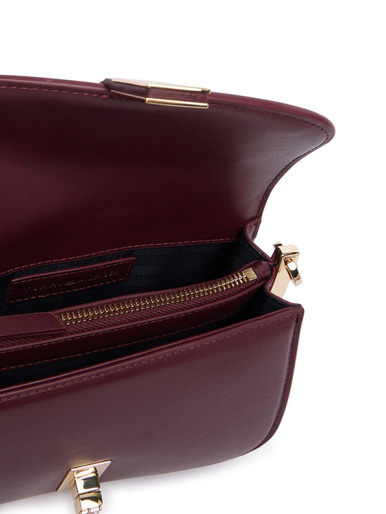 Tommy Hilfiger Geantă Tommy Hilfiger Th Heritage Chain Crossover AW0AW19319 Vișiniu