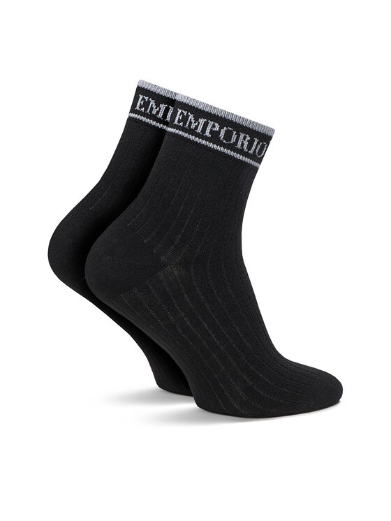 Emporio Armani Короткі шкарпетки Emporio Armani EW000578 AF20514 MC005 Чорний