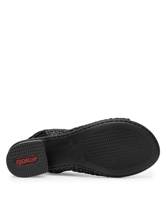 Rieker Sandały Rieker 64670-00 Czarny