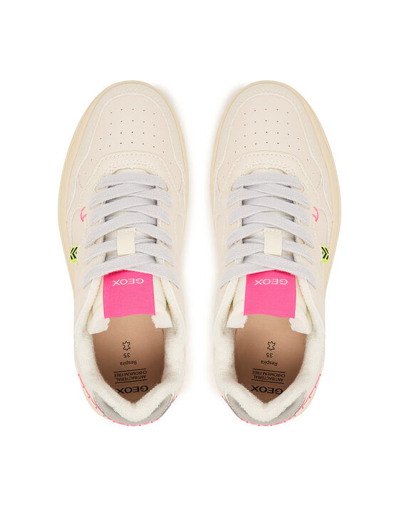Geox Laisvalaikio batai Geox J Lestrella Girl J56NLC 000BC C1M1W S Écru