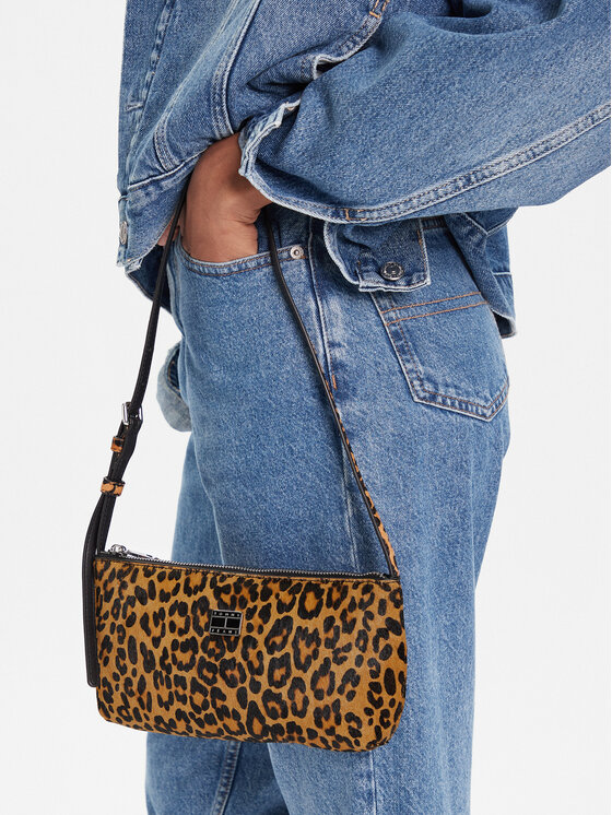 Tommy Jeans Borsetta Tommy Jeans Tjw Must Leopard Shoulder Bag AW0AW18008 Arancione