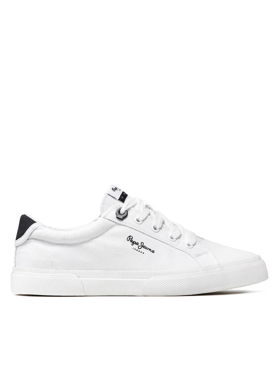 Pepe Jeans Tenis superge Pepe Jeans Kenton Basic Woman PLS30990 Bela