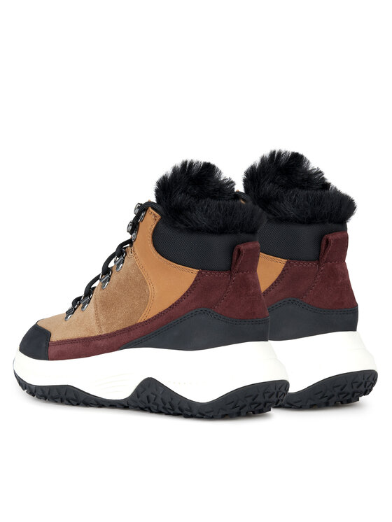 Geox Tenisice Geox D Oliviera + Grip D36VNC 02232 CS69B Smeđa