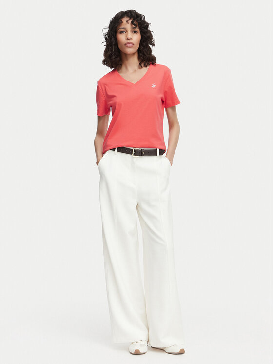 Beverly Hills Polo Club Beverly Hills Polo Club Camiseta P-SS26W-TS516518 Coral Regular Fit