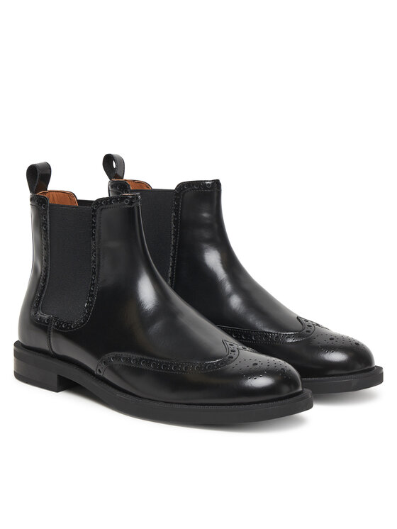 Tommy Hilfiger Μποτάκια με λάστιχο Tommy Hilfiger Hilfiger Vogue FM0FM05765 Μαύρο