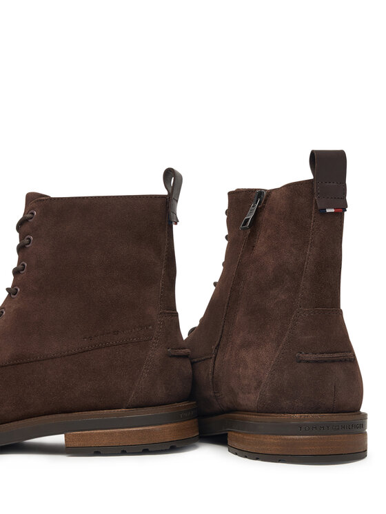 Tommy Hilfiger Gležnjače Tommy Hilfiger Cleated Hilfiger Sde Moc Boot FM0FM05964 Smeđa