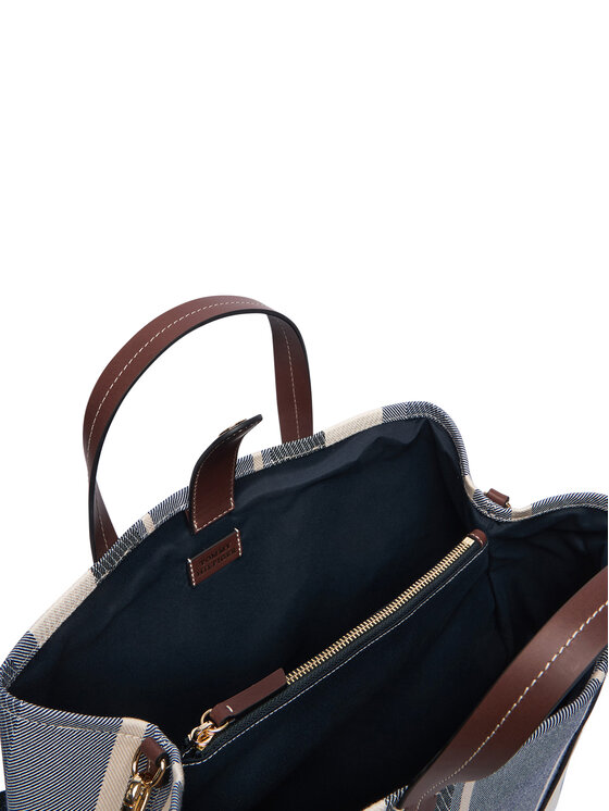 Tommy Hilfiger Borsetta Tommy Hilfiger Th City Satchel Jacquard AW0AW18733 Blu