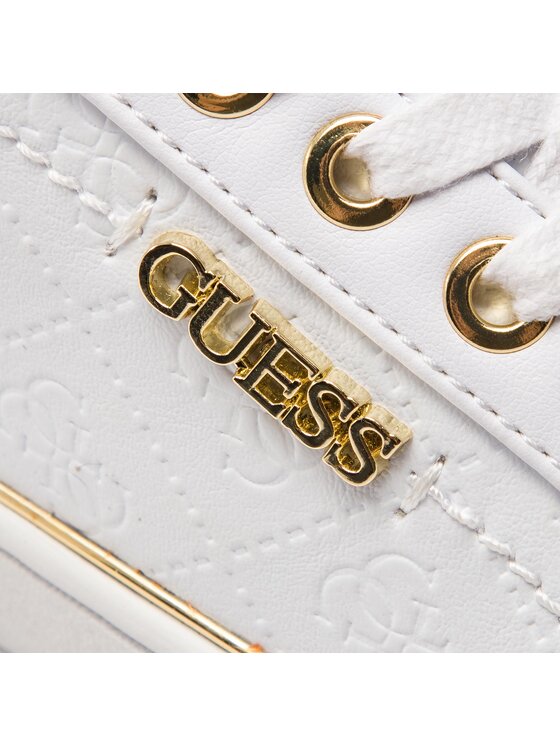 Guess Sneakersy Guess Beckie/Active Lady/Leather Lik FL5BEK FAL12 Biela
