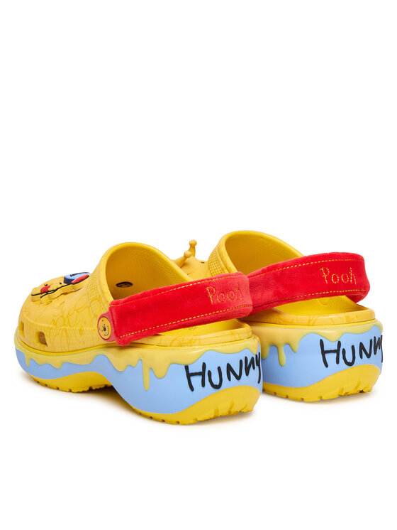 Crocs Чехли Crocs Disney Winnie The Pooh Classic Platform Clog 211092 Жълт