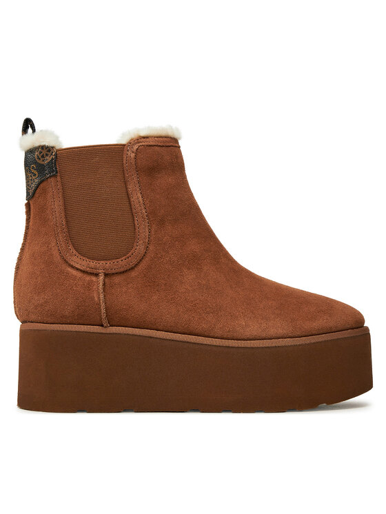 Guess Bokacsizma Guess Jilaine2 FLFJL2 LEA10 Barna