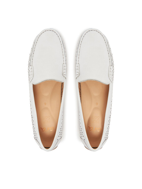 Ara Mokasíny Ara Alabama 12-19222-04 Bílá