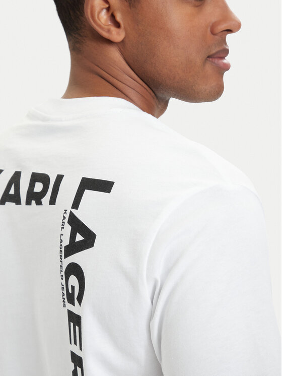 Karl Lagerfeld Jeans Karl Lagerfeld Jeans Camiseta B2M17090 Blanco Relaxed Fit