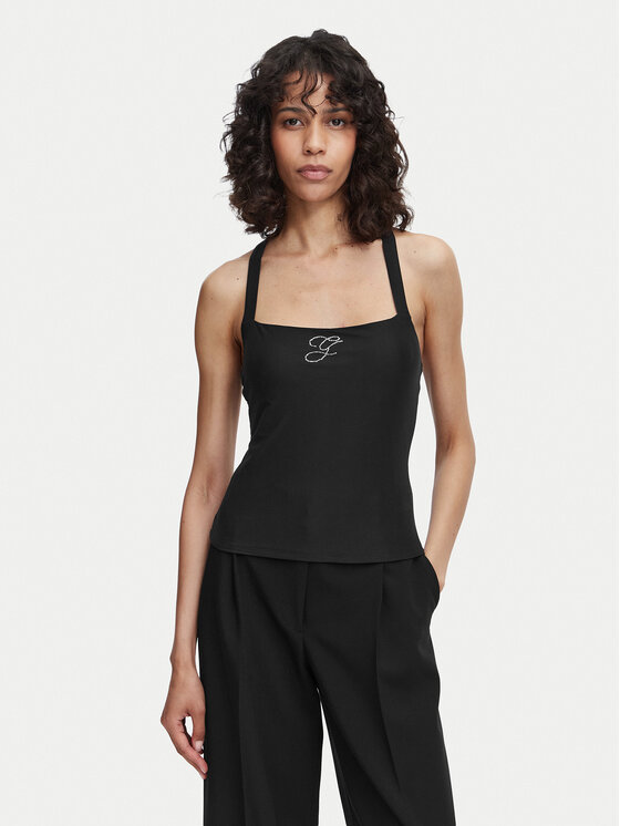 Guess Guess Top W6YP44 K4523 Negro Slim Fit