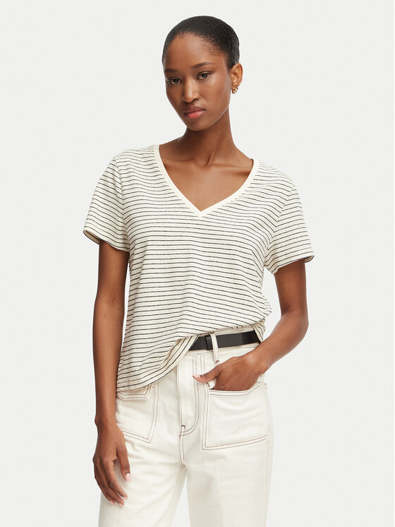 Tommy Hilfiger Tommy Hilfiger Camiseta WW0WW48704 Blanco Regular Fit