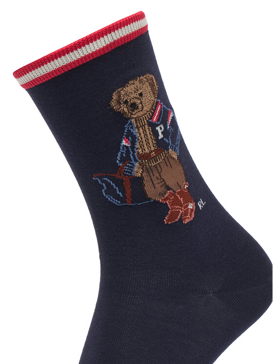 Polo Ralph Lauren Garās zeķes Polo Ralph Lauren 455P18191001 Tumši zils