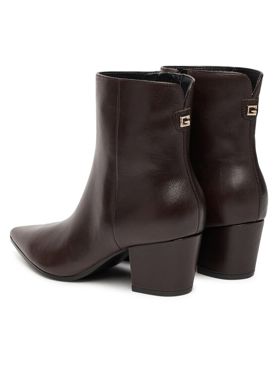 Guess Ботильйони Guess FLFHAL LEA10 Коричневий