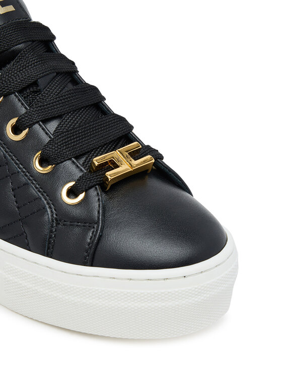 Elisabetta Franchi Снікерcи Elisabetta Franchi Low Cut Lace Up F4-A9E-0357-1251 S Чорний