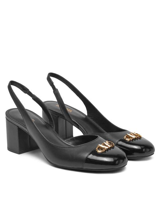 Michael Kors Обувки на ток Michael Kors Perla Flex Toe Cap Pump 40R5PLMP1L Черен