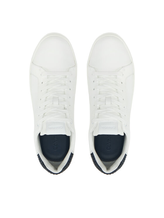 Calvin Klein Sneakersy Calvin Klein Low Top Lace Up Woven HM0HM01767 Biały