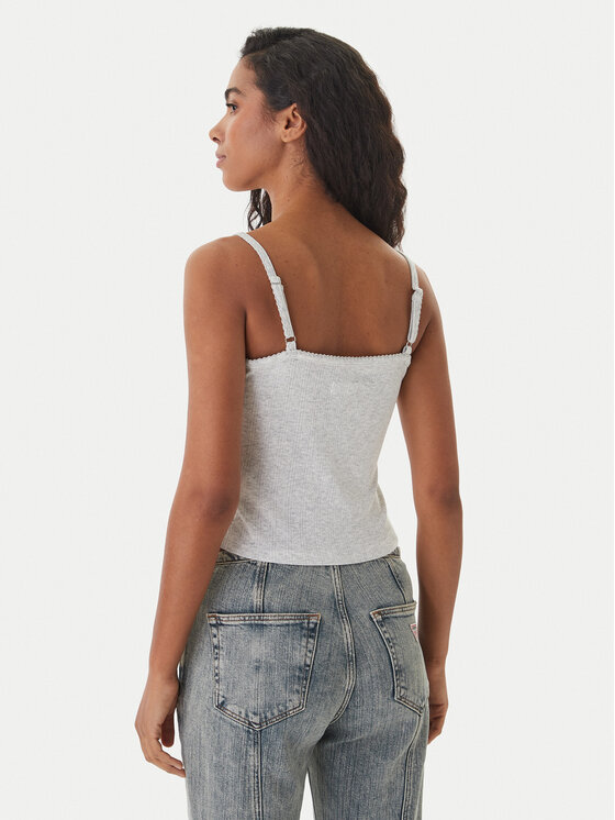 Guess Jeans Guess Jeans Top W6GPB5 KG372 Gris Regular Fit