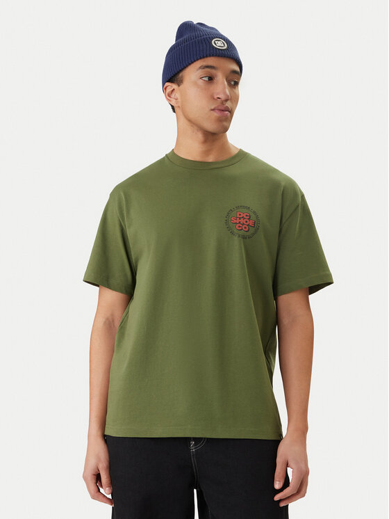 DC Shoes DC Shoes Camiseta Work Circle EDYZT04369 Verde Regular Fit