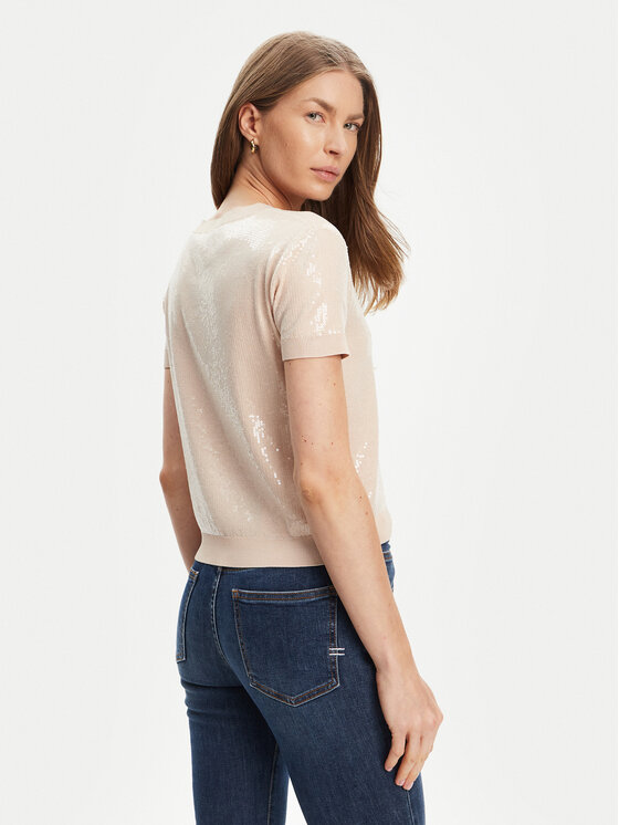 Guess Guess Jersey W5YR21 Z3E70 Beis Regular Fit