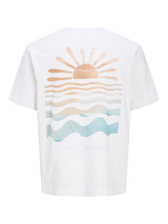 Jack & Jones Junior Jack & Jones Junior Футболка Canggu 12278649 Білий Relaxed Fit