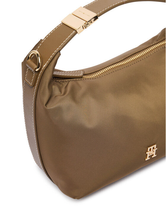 Tommy Hilfiger Ročna torba Tommy Hilfiger Th Go Crossover Nylon AW0AW18164 Rjava