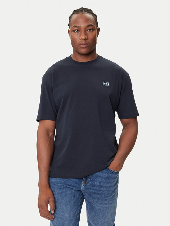 BOSS BOSS Camiseta Te_Move 50547087 Azul marino Relaxed Fit