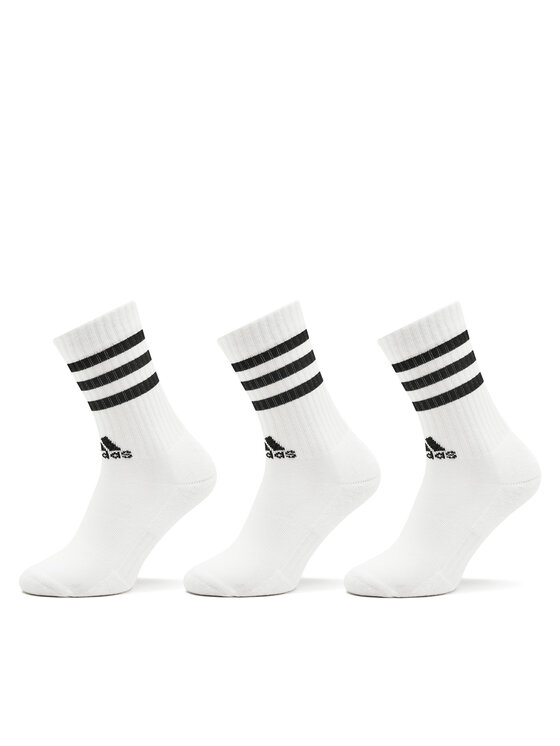 adidas Calzini lunghi adidas 3-Stripes Cushioned Crew Socks 3 Pairs HT3458 Bianco