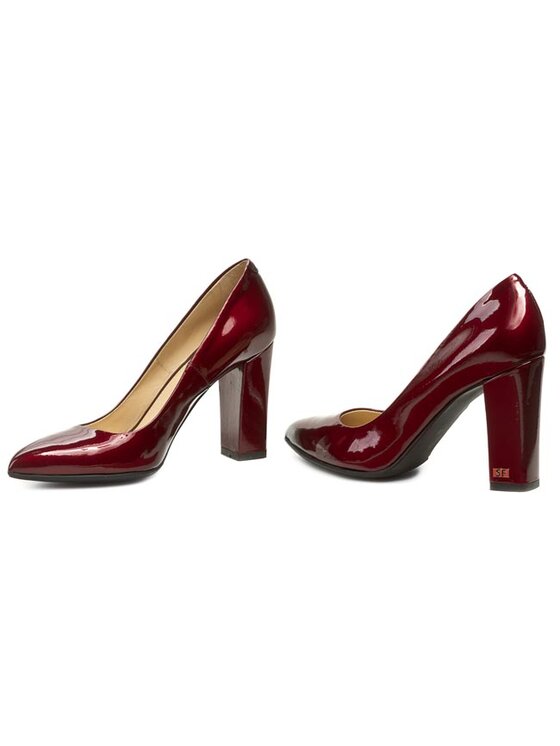 Solo Femme Czółenka Solo Femme 14101-13-D46/000-04-00 Bordowy