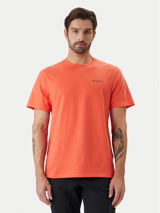 Columbia Columbia Camiseta CSC™ Logo Back Tee 2155011 Naranja Regular Fit