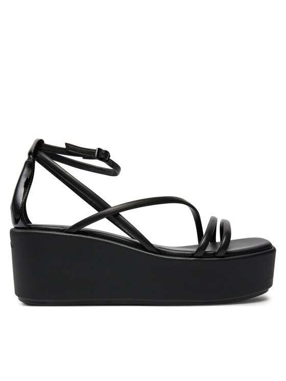 Calvin Klein Сандали Calvin Klein Wedge Sandal 30 Lth HW0HW01949 Черен
