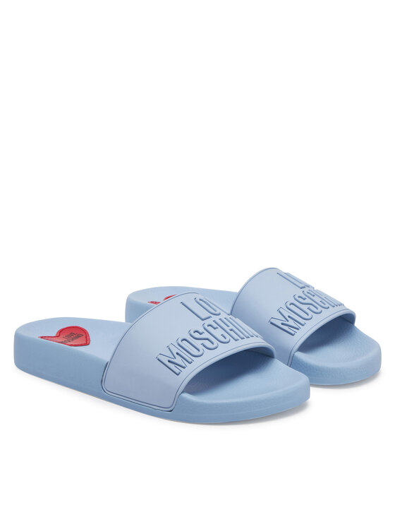 LOVE MOSCHINO Шльопанці LOVE MOSCHINO JA28052G1MI15712 Голубий