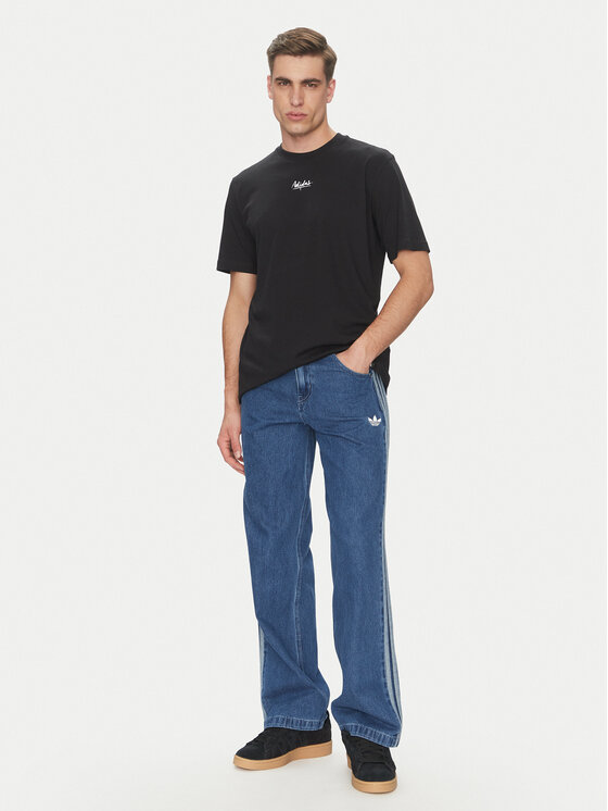adidas adidas Футболка Lounge Still Life Lemons Graphic JN7367 Чорний Regular Fit